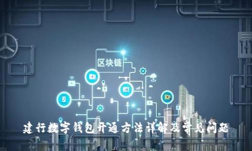 建行数字钱包开通方法详解及常见问题